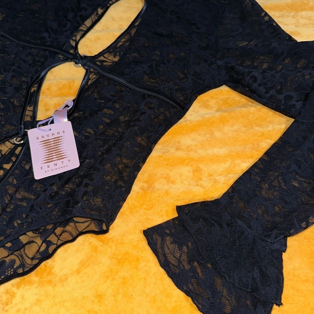 Savage X Fenty Black Lace Bodysuit - Picture 5 of 7